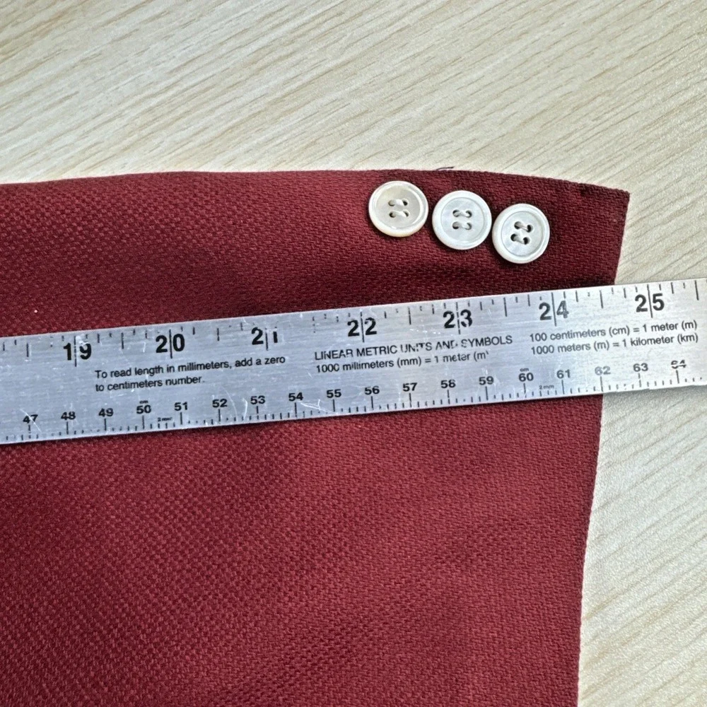 Tallia Uomo 100% Loro Piana & Italy Wool Burgundy Blazer Sport Jacket Size 46L
